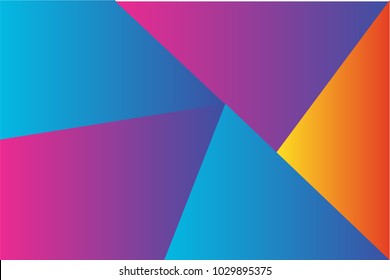Geometric background with modern gradient color. Vector Abstract shape element.