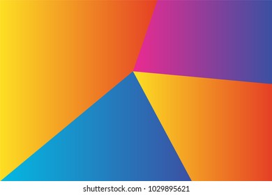 Geometric background with modern gradient color. Vector Abstract shape element.