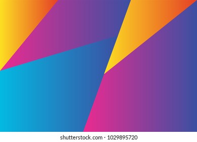 Geometric background with modern gradient color. Vector Abstract shape element.
