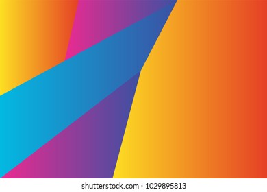 Geometric background with modern gradient color. Vector Abstract shape element.