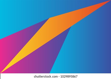 Geometric background with modern gradient color. Vector Abstract shape element.