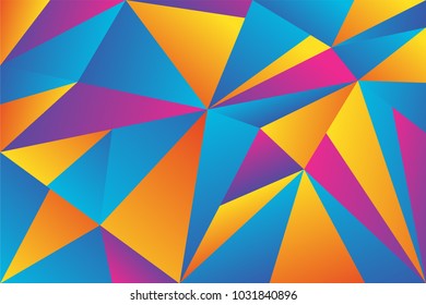 Geometric background with modern gradient color. Vector Abstract shape element.