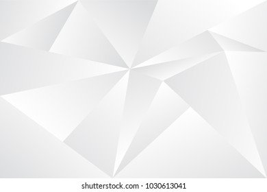 Geometric background with modern gradient silver color. Vector Abstract shape element.