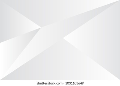 Geometric background with modern gradient silver color. Vector Abstract shape element. Low Poly Banner.