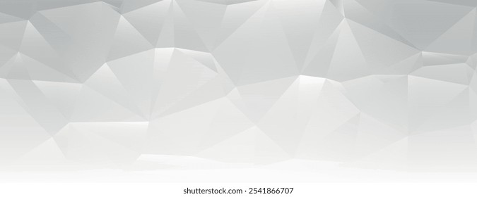 Fondo geométrico con un estilo moderno, con un color gris y textura poligonal. Fondo gris con un fondo elegante y abstracto. Vector de fondo minimalista geométrico abstracto moderno.