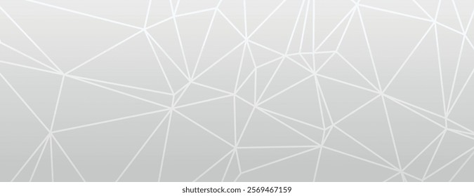 Geometric background with a modern style. The background is light gray with a smooth texture. Background features white lines on gray. Modern abstract geometric minimal background vector