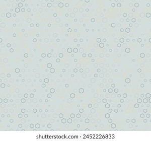 Geometric background. Multicolored geometric elements of varied size. Stacked hexagons mosaic pattern. Hexagon shapes. Tileable pattern. Seamless vector illustration.