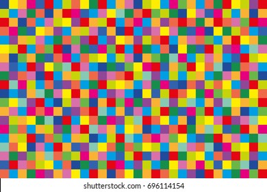 geometric background of multicolored squares