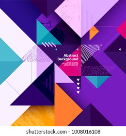 Geometric background of multi-colored triangles Geometric background of multi-colored triangles