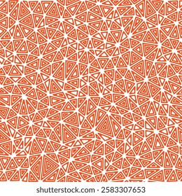 Geometric background. Multiple repeated inner triangles. Compact triangles size. Solid Color style. Seamless pattern. Awesome vector tiles. Creative vector illustration.