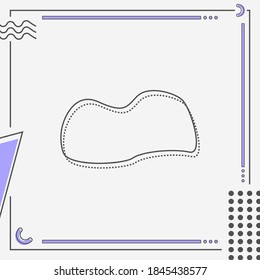 Geometrischer Hintergrund mit einem neuen Stil, geeignet als Produktfoto von jungen Menschen.