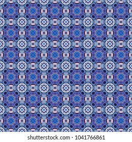 Geometric background in Origami style with gradient. White, violet and blue vector polygonal illustration, which consist of rectangles. Rectangular pattern for your business design.