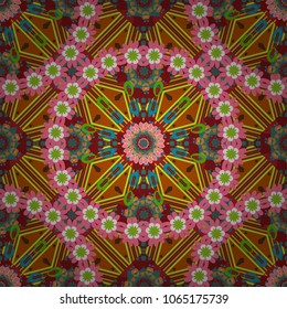 Geometric background in Origami style with gradient. Blue, pink and magenta vector polygonal illustration, which consist of rectangles. Rectangular pattern for your business design.