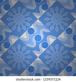 Geometric background in Origami style with gradient. White, blue and neutral vector polygonal illustration, which consist of rectangles. Rectangular pattern for your business design.
