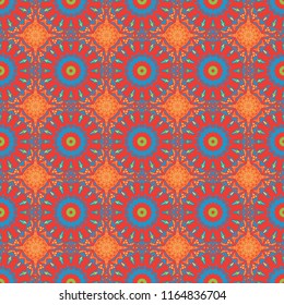 Geometric background in Origami style with gradient. Red, blue and orange vector polygonal illustration, which consist of rectangles. Rectangular pattern for your business design.