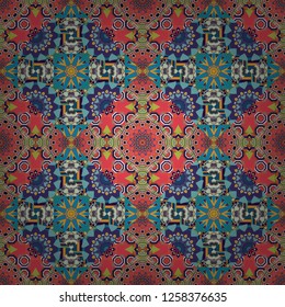 Geometric background in Origami style with gradient. Violet, orange and blue vector polygonal illustration, which consist of rectangles. Rectangular pattern for your business design.