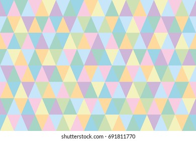 geometric background of pastel colored triangles