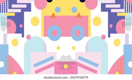 geometric background with pastel colors suitable for web, banners and invitation cards