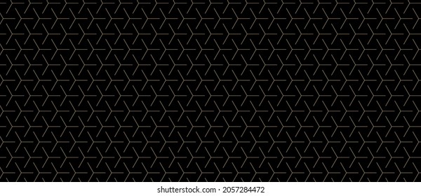 Geometrisches Hintergrundmuster abstrakte luxuriöse Farbe, Vektorgrafik. Cristmasse Design nahtlose Muster des goldenen Metallgitters, Sterne. Luxuriöses kreatives Print-Design für Einladung, Geschenkgutschein, Vip-Card