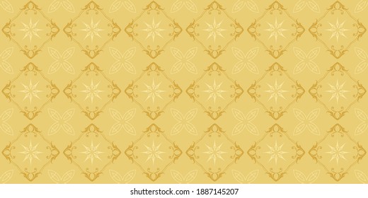 Geometric background pattern. Colors: gold shades. Seamless wallpaper texture. Vector graphics