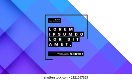 Geometric background pattern design. Paper cut origami style. Eps10 vector illustration.