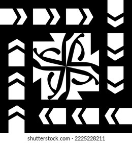 geometric background pattern from shapes