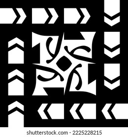 geometric background pattern from shapes