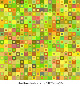 Geometric background. Pattern of geometric shapes. Colorful mosaic banner. Vector. 
