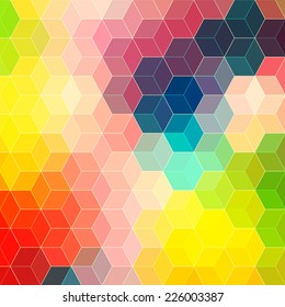 Geometric background. Pattern of geometric shapes.Texture with flow of spectrum effect. Copy that square to the side, the resulting image can be repeated, or tiled, without visible seams. 