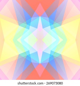 Geometric background. Pattern of geometric shapes.Texture with flow of spectrum effect. Copy that square to the side, the resulting image can be repeated, or tiled, without visible seams.
