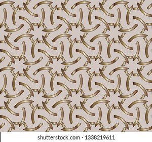 Geometric background. Pattern wallpapers and for backgrounds Abstract classic golden, pattern. Background image. Vector illustration   