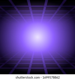 geometric background with perspective and copy space