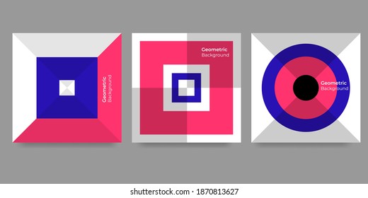el fondo geométrico con los colores ping y azul es muy atractivo, perfecto para la decoración, fondo, etc.ilustración vector eps10
