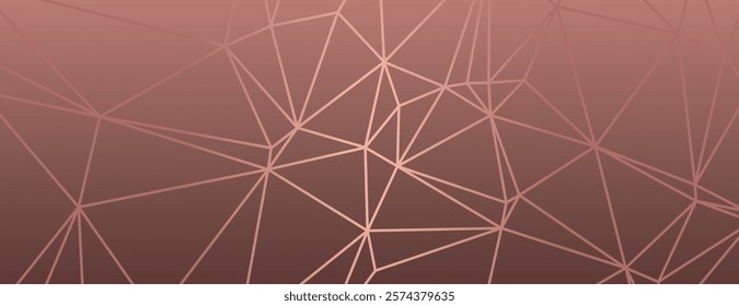 Geometric background with pink lines on a brown background. The background features a modern, abstract style with a brown color scheme. Modern abstract geometric minimal background vector