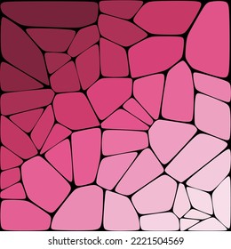 Geometric background with pink pebbles. Design element.