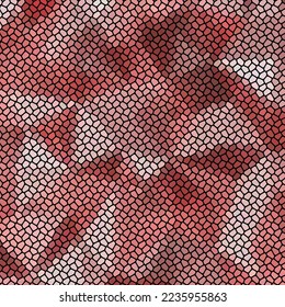 Geometric background with pink pebbles. Design element.