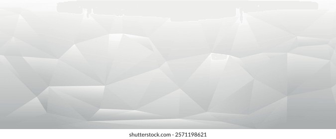 A geometric background with a polygonal style, featuring a light gray background with a smooth texture. Gray background with subtle depth. Modern abstract geometric minimal background vector.