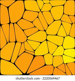 Geometric background. Presentation template. Vector background. polygonal style. Mosaic. Yellow pebbles.