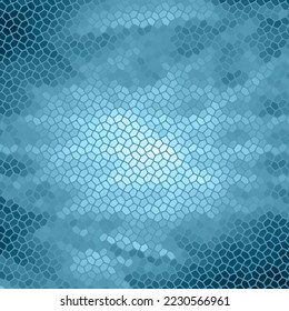 Geometric background. Presentation template. Vector background. polygonal style. Mosaic. Blue pebbles.