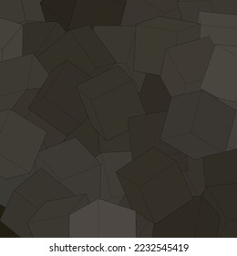 Geometric background. Presentation template. Vector background. polygonal style. Mosaic. Black cubes.