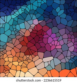 Geometric background. Presentation template. Vector background. polygonal style. Mosaic. Color pebbles.