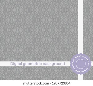 Geometric Background for printing on paper, wallpaper, covers, textiles, fabrics, for decoration, decoupage, scrapbooking. Vector illustration
