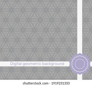 Geometric Background for printing on paper, wallpaper, covers, textiles, fabrics, for decoration, decoupage, scrapbooking. Vector illustration