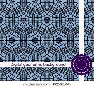 Fondo geométrico para la impresión en papel, papel pintado, cubiertas, textiles, tejidos, para la decoración, desacoplamiento, raspado. Ilustración del vector