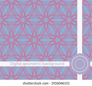 Geometric Background for printing on paper, wallpaper, covers, textiles, fabrics, for decoration, decoupage, scrapbooking. Vector illustration