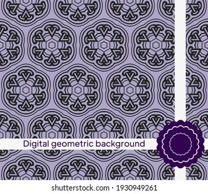 Geometric Background for printing on paper, wallpaper, covers, textiles, fabrics, for decoration, decoupage, scrapbooking. Vector illustration
