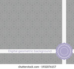 Fondo geométrico para la impresión en papel, papel pintado, cubiertas, textiles, tejidos, para la decoración, desacoplamiento, raspado. Ilustración del vector