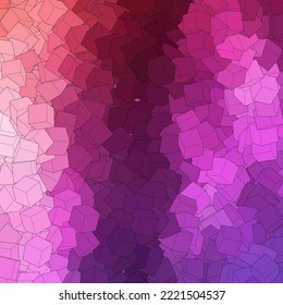 Fondo geométrico con cubos púrpura y rosa.m Elemento de diseño.