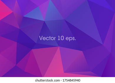 
Geometric background of purple and pink polygons, for screensavers, background, pattern
