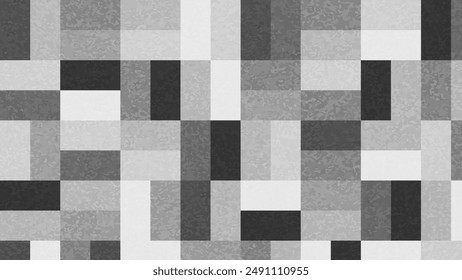 Geometric background. Rectangle pattern. Grey and White. Design for template.